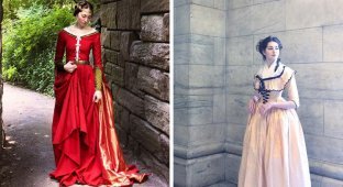 Девушка в исторических платьях очаровала интернет (31 фото)