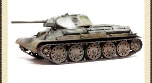 Советский средний танк Т-34-76 выпуска осени 1941г СТЗ (7 фото)