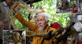 Вьетнамец не стригся 80 лет. И не планирует (12 фото)