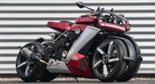 Lazareth LM 410 - сумасшедший четырехколесный мотоцикл с двигателем от Yamaha R1 (10 фото + 1 видео)