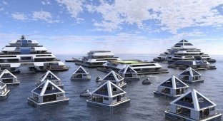 Город будущего: плавучие пирамиды Wayaland (11 фото + 1 видео)