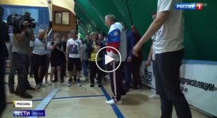 Владимир Жириновский показал, как ставят Олимпийские рекорды