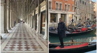 Коронавирус опустошил улицы Венеции (7 фото)