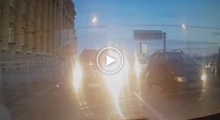 Полицейская погоня в центре Петербурга