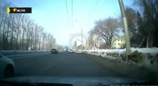 Нетрезвая автомобилистка завалилась на бок в Новосибирске