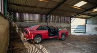 В продаже Audi quattro 1985 года, который 25 лет простоял в обычном сарае на ферме (23 фото)