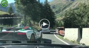 Водителя Lamborghini настигла мгновенная карма