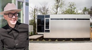 Этот домик площадью 32 кв. метра создал профессор, проживший год в мусорном контейнере (11 фото)