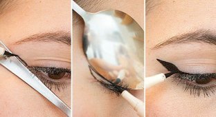 13 способов сделать красивый макияж с помощью ложки (13 фото)