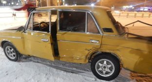 Братске пострадал молодой водитель «Жигулей» (3 фото + 1 видео)