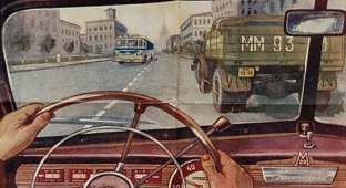 Советские плакаты по безопасности на дорогах. Часть 2 (20 фото)