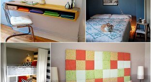 23 совета: Как обустроить маленькую спальню (24 фото)