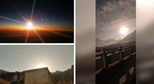 Гигантский огненный шар пронесся по небу и упал в Китае (2 фото + 3 видео)
