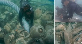 Дайверы нашли затонувший корабль с ценностями из Древнего Рима (8 фото)