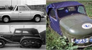 Необычные советские автомобили (9 фото)