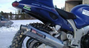 Мотоциклом для льда (15 фото)