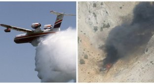 В Турции разбился российский пожарный самолет Бе-200 (2 фото + 3 видео)
