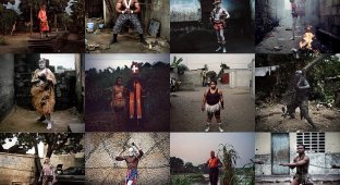Портреты рестлеров из Конго (23 фото)