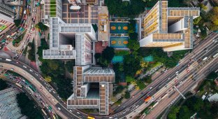 Спальные районы Гонконга с высоты птичьего полета (9 фото)