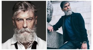 Борода - страшная сила: 60-летний пенсионер исполнил свою мечту и стал моделью (21 фото)
