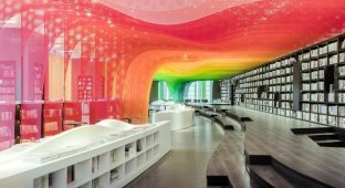 Книжный магазин будущего с фантастическим дизайном (14 фото)