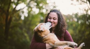 Трогательное прощание фотографа с собакой (22 фото)