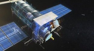 Российский спутник «Метеор-М» столкнулся с микрометеоритом (2 фото)