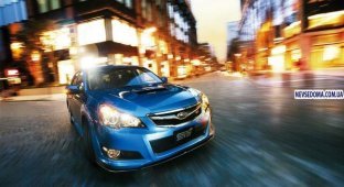 Subaru представил обновленную Legacy STi (18 фото)
