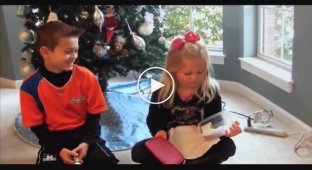 Реакция детей на плохие рождественские подарки
