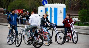 Съезд необычных велосипедистов (10 фото)