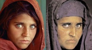 Женщина с всемирно известного фото арестована за незаконное проживание в Пакистане (2 фото)
