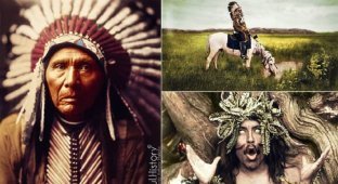 Последние из племени воинов: какими были американские индейцы в начале ХХ века (13 фото)