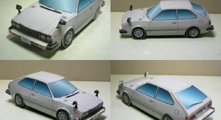 Прикольные бумажные модели реальных автомобилей (20 фото)