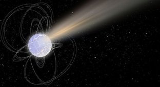Астрономы отследили загадочный радиосигнал до мертвой звезды в центре Млечного пути (3 фото)