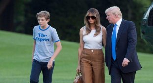 Юный сын Мелании Трамп скоро обгонит по популярности саму маму!