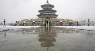 Зимняя сказка в Пекине (10 фото)