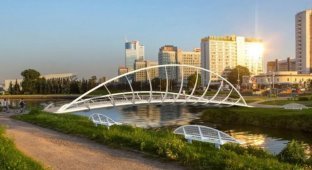 Ожидание и реальность. Ремонт моста в Минске (5 фото)