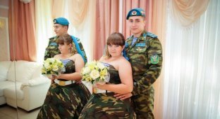 В Омске сыграли свадьбу в стиле ВДВ (5 фото)