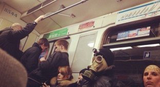 Модники и странные пассажиры в метро (30 фото)