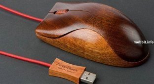 Дизайнерские деревянные мышки от AlestRukov (10 фото)
