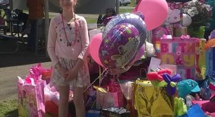 Неравнодушные люди устроили этой девочке незабываемый день рождения (4 фото)