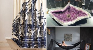 15 великолепных дизайнерских идей для ванной комнаты (22 фото)