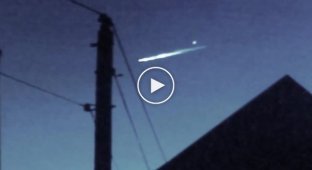 Необычное падение метеорита в Калифорнии (5 января 2015)