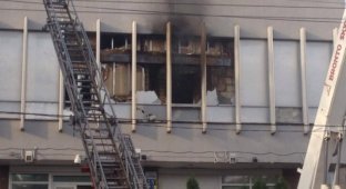 В Киеве горел офис рупора Кремля – Интера