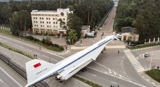 Транспортировка Ту-144 в Жуковском (11 фото)