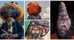 Зачем индийцам "гора" на голове: история тюрбана (15 фото)
