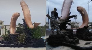 В Марокко демонтируют статую рыб из-за ненужных ассоциаций (3 фото)