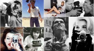 Знаменитости с фотоаппаратами (30 фото)
