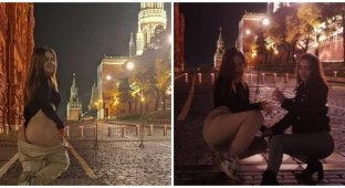 Московский суд арестовал порноактрису за фото с голыми ягодицами на фоне Кремля (5 фото + 1 видео)