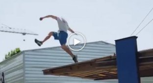 Украинский паркурист совершил рекордный прыжок
